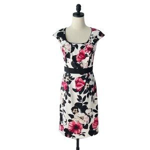 WHBM Satin Floral Shift Dress | 4